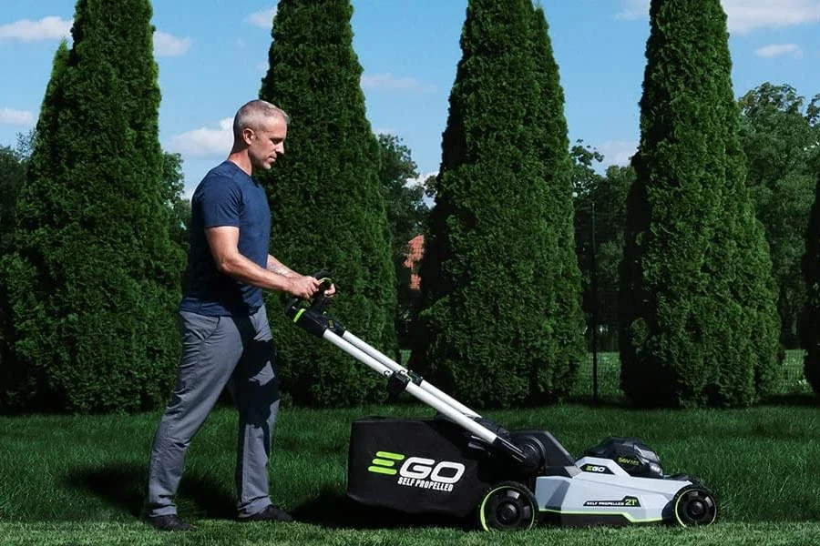 best electric self-propelled lawn mower
